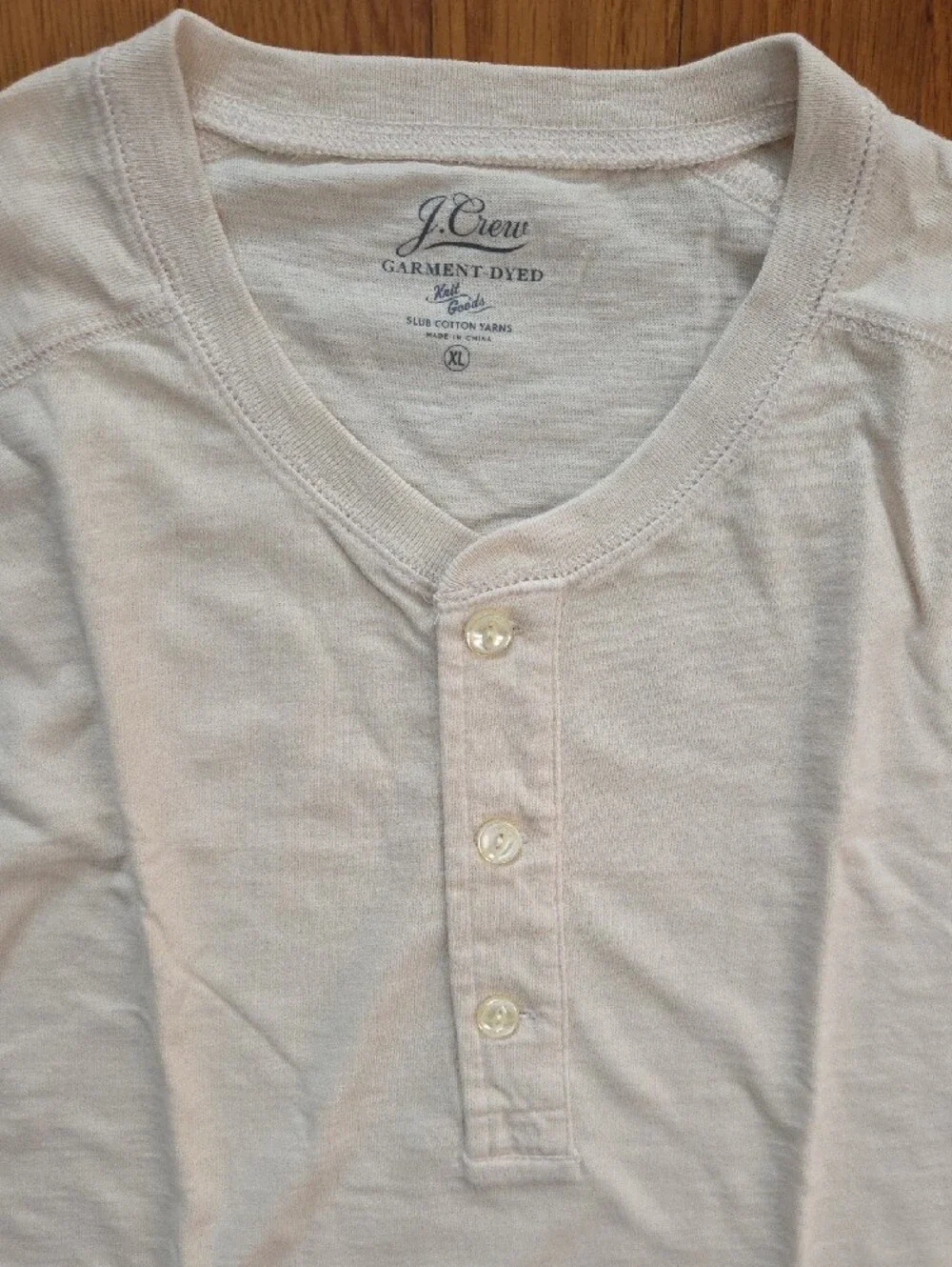 J. Crew Long Sleeve Henley - Off-White